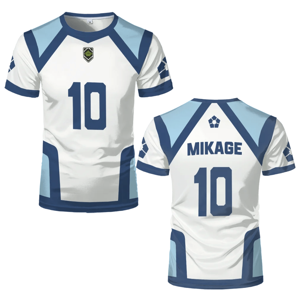 Japanese Anime Blue Lock Season 2 New Soccer Jersey T-shirt Women's Round Neck Sports Tops Children's Casual Short Sleeve Tshirt - WILKYs