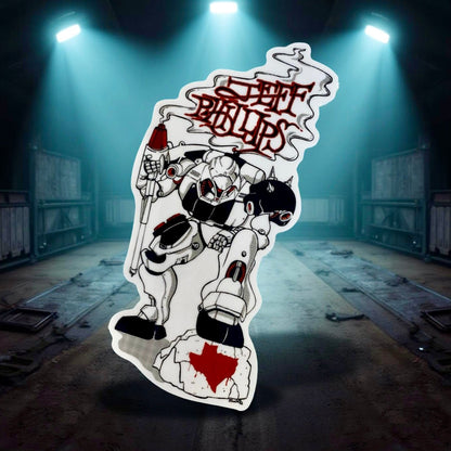 Jeff Phillips BBC GUNDAM Sticker 4.25" - WILKYs