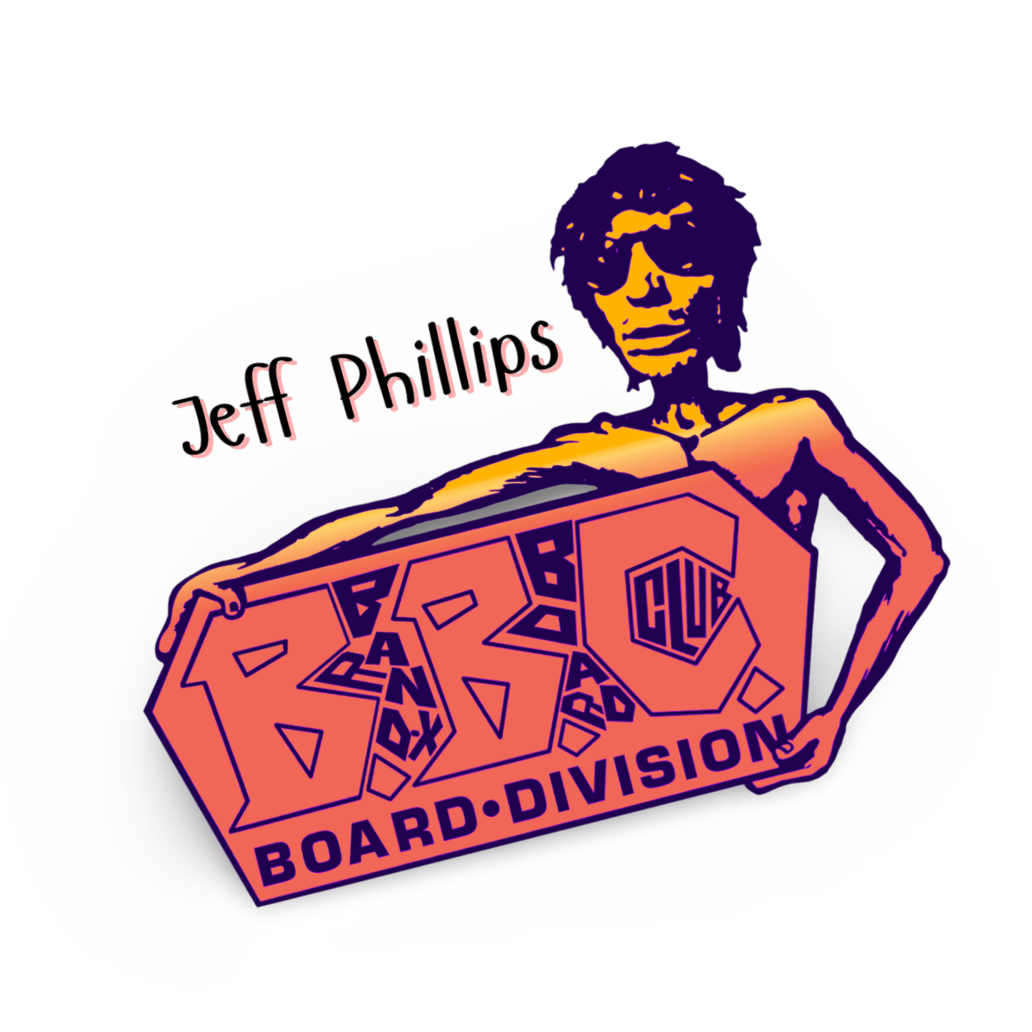 Jeff Phillips Tribute BBC Sticker 4.5" - WILKYs