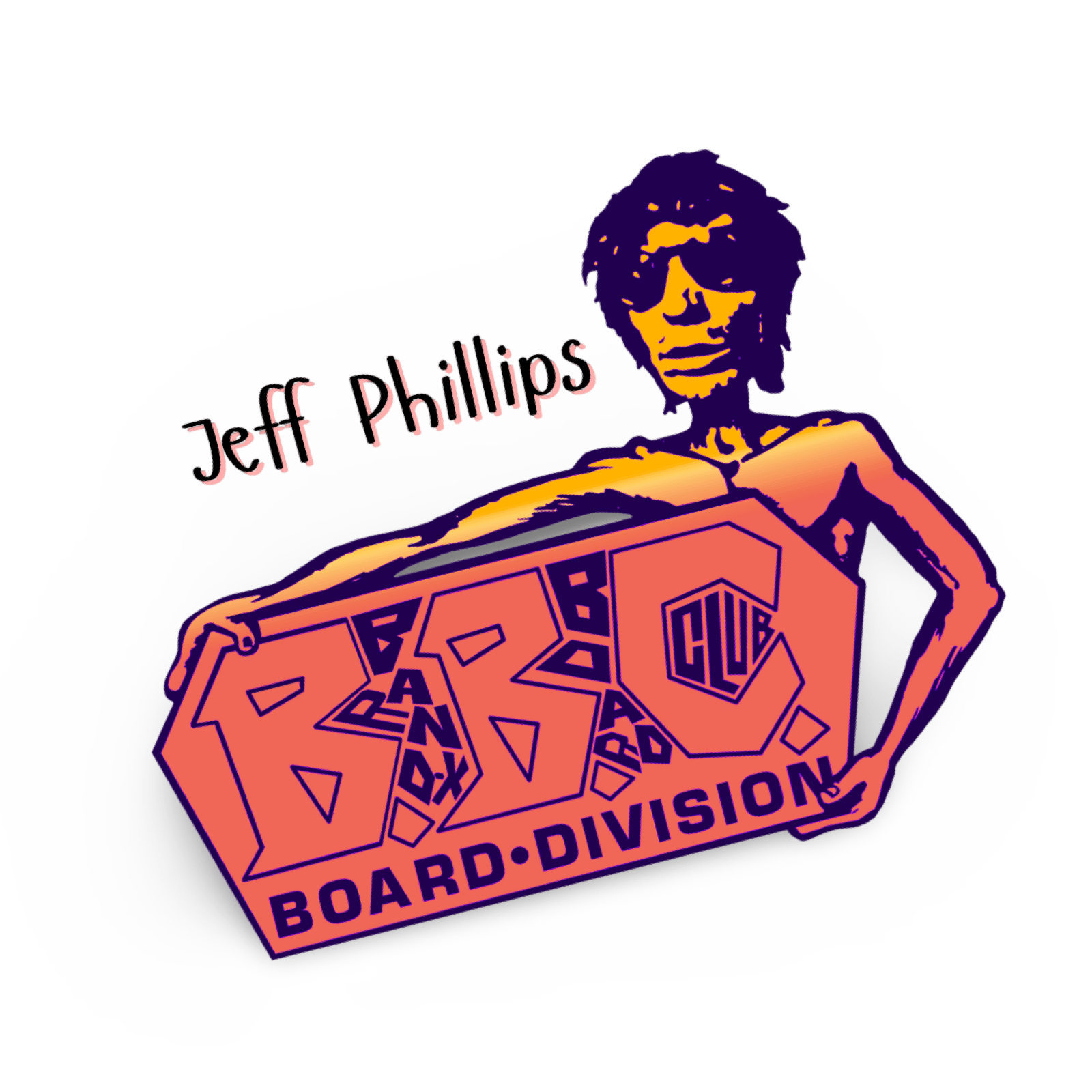 Jeff Phillips Tribute BBC Sticker 4.5" - WILKYs