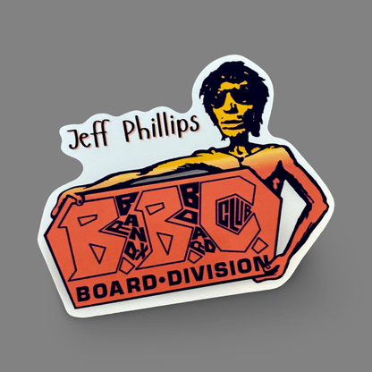 Jeff Phillips Tribute BBC Sticker 4.5" - WILKYs