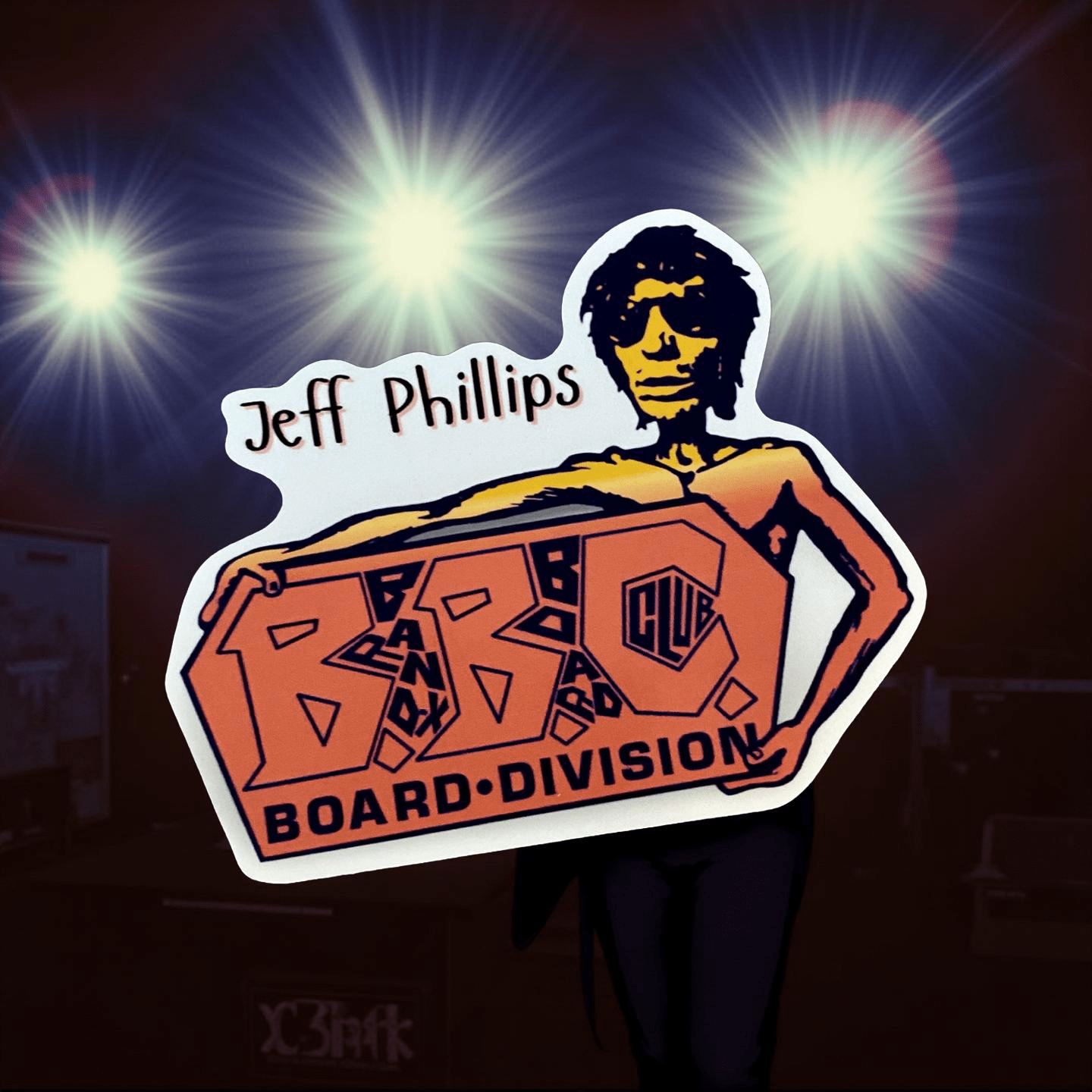 Jeff Phillips Tribute BBC Sticker 4.5" - WILKYs