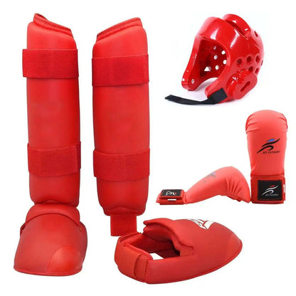 Karate Taekwondo Leg Guard Helmet Boxing Glove Protective Gear - WILKYs