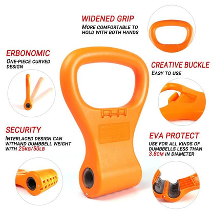 Kettle bell adjustable handle dumbbell pot handle clip power piece fitness accessories - WILKYs