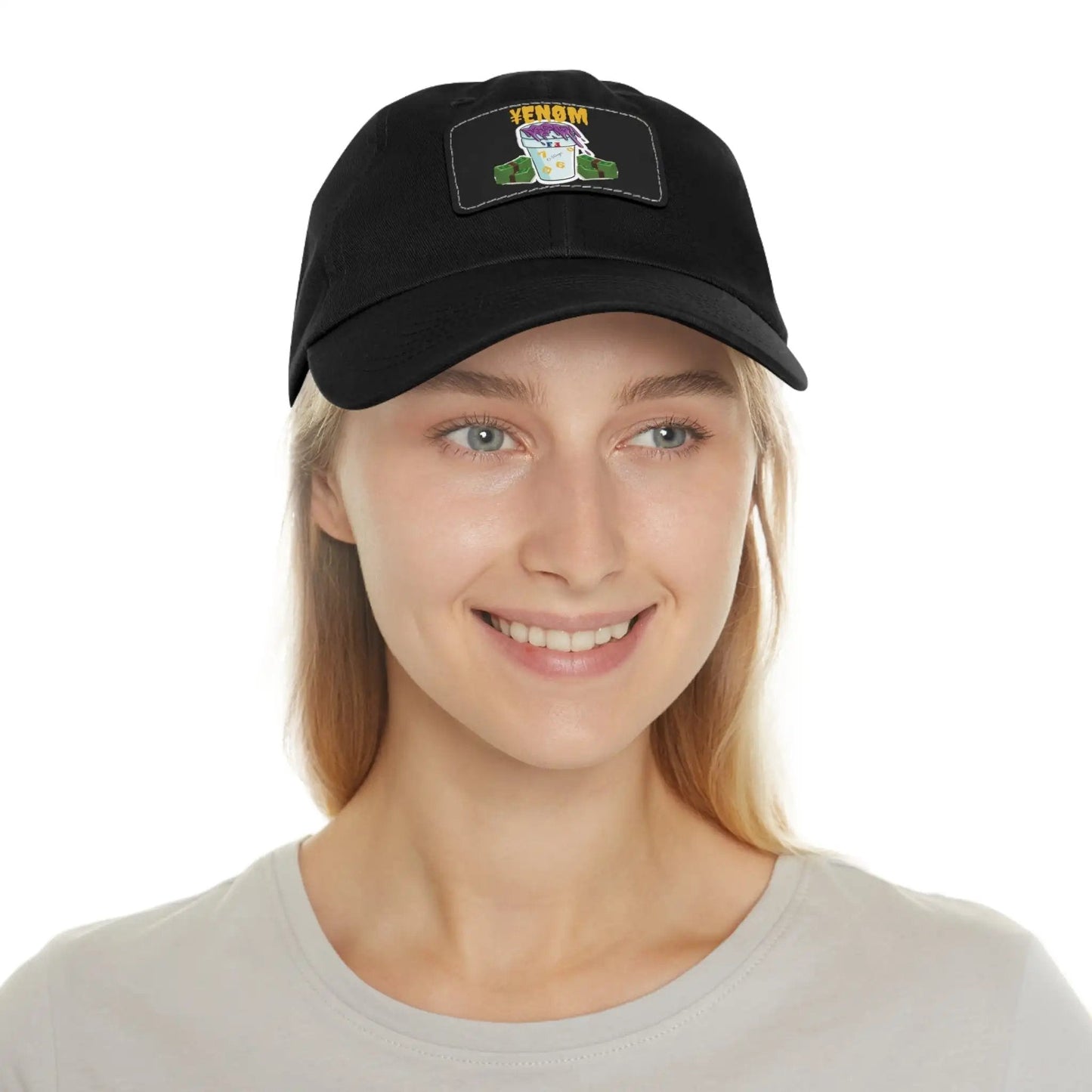 Keyan Dad Hat with Leather Patch (Rectangle) - WILKYs