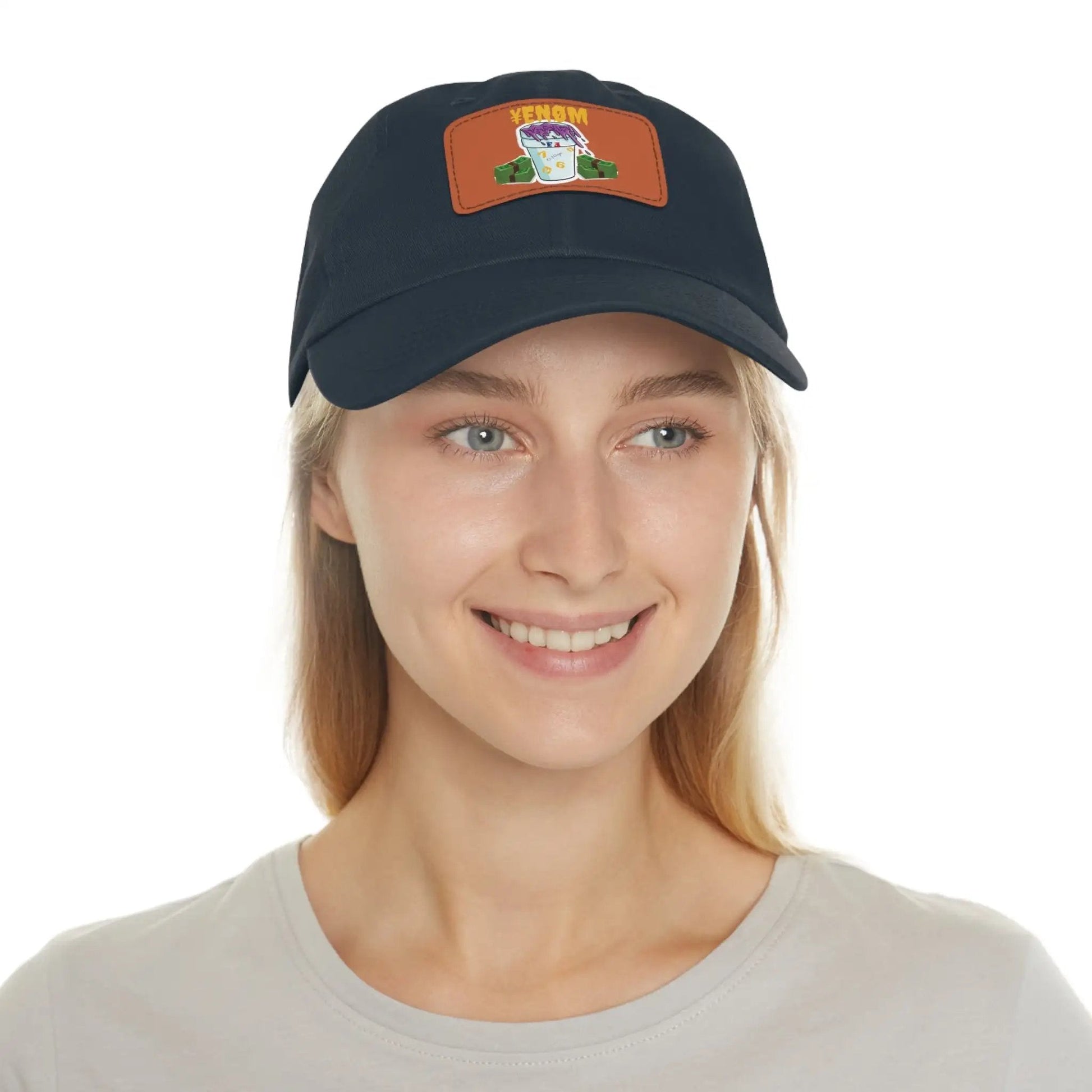 Keyan Dad Hat with Leather Patch (Rectangle) - WILKYs