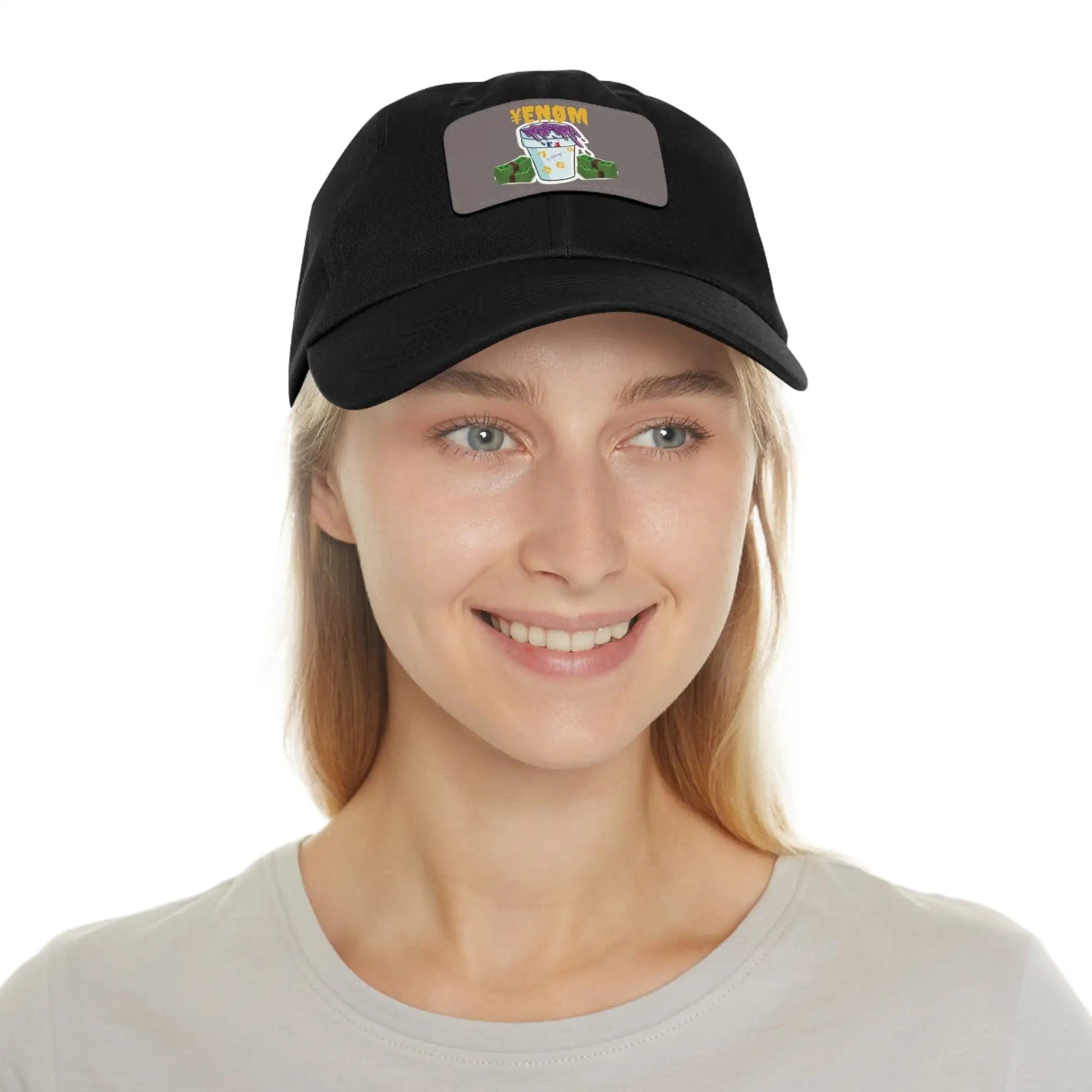 Keyan Dad Hat with Leather Patch (Rectangle) - WILKYs