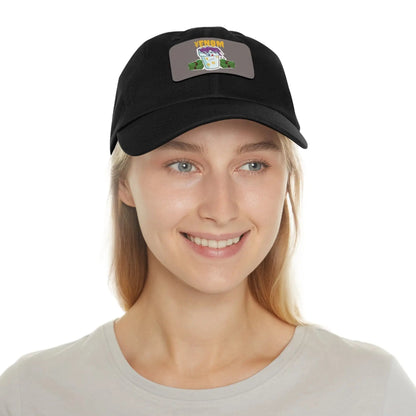 Keyan Dad Hat with Leather Patch (Rectangle) - WILKYs