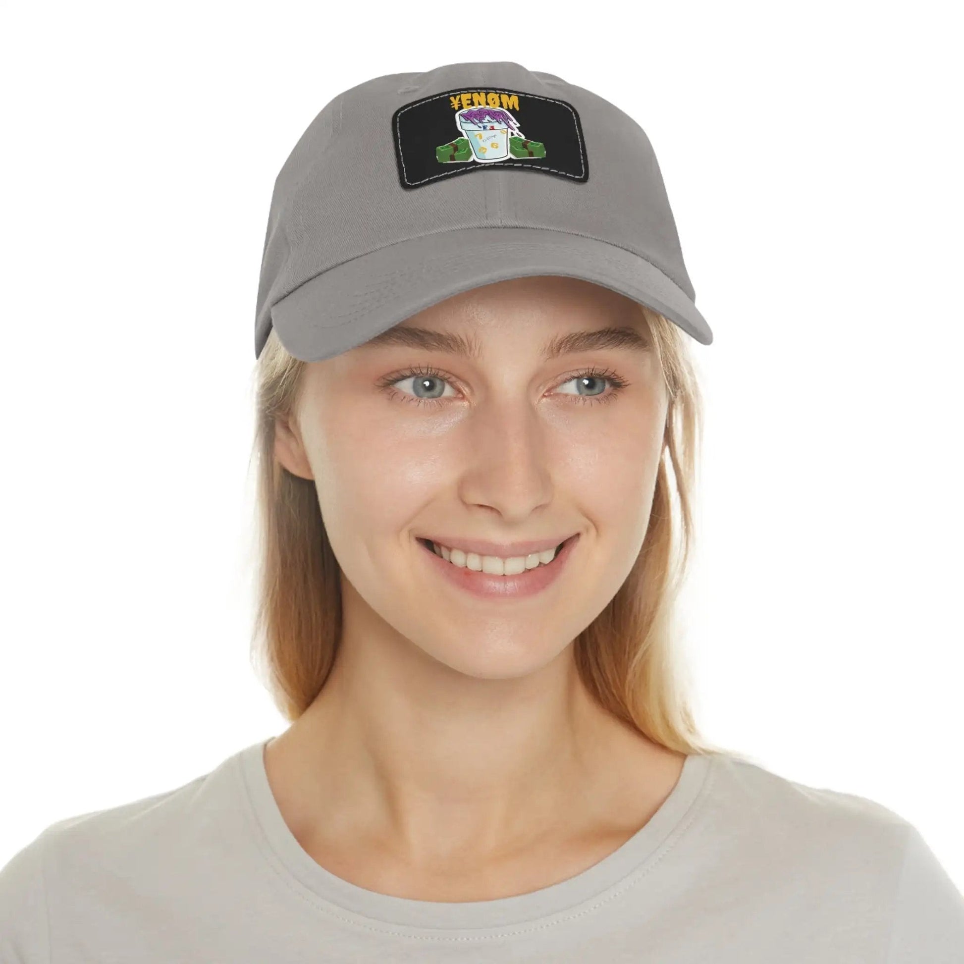 Keyan Dad Hat with Leather Patch (Rectangle) - WILKYs