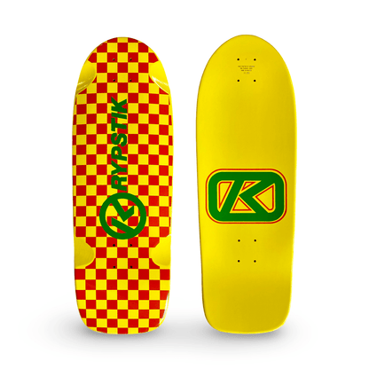 Krypstik Checkerboard 10"x30” Deck HAND - PAINTED (1 of 5) - WILKYs