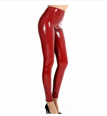 Latex Patent Leather Leggings – High Waist, Shiny & Flexible - WILKYs