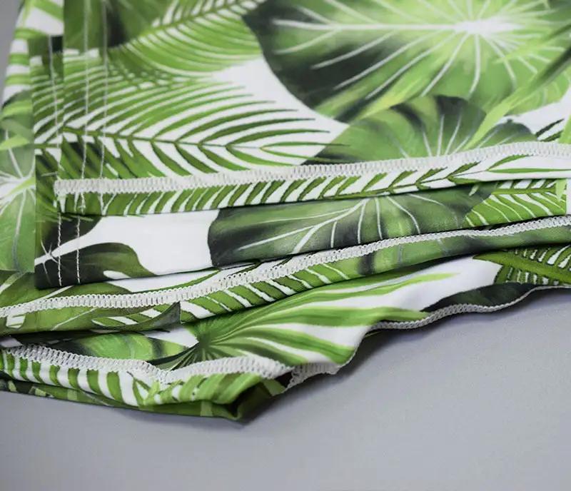 Leaf Print Yoga Fitness Set - WILKYs