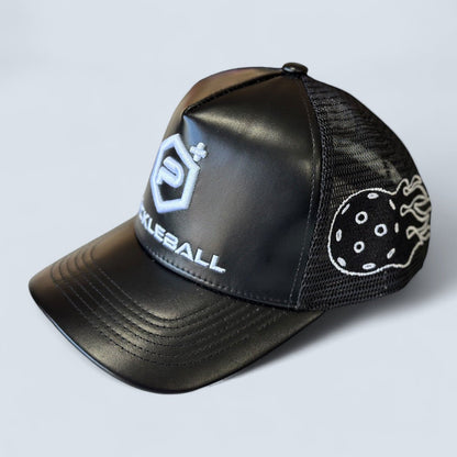 Leather Logo Trucker Hat - WILKYs