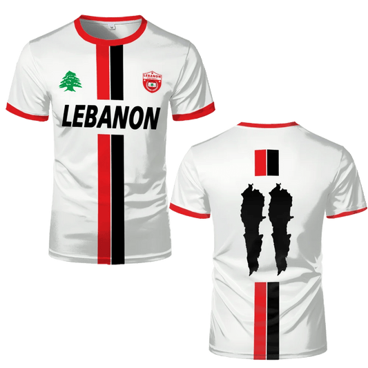 Lebanon Football Jersey T Shirts Adult & Kids Light Luxury Digital Printed Sports Soccer Uniforms Men's Lebanese Flag Clothing - WILKYs