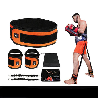Leg Squat Boxing Combat Training Resistance Bands Fitness Combat Fighting Resistance Force Agility Workout Exercise Equipment - WILKYs