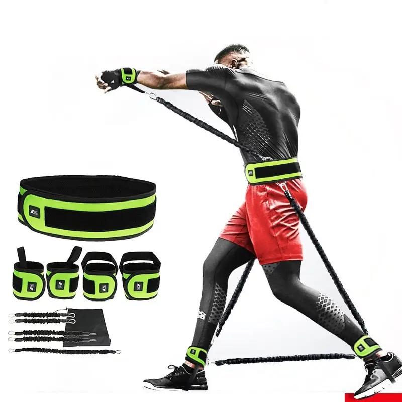 Leg Squat Boxing Combat Training Resistance Bands Fitness Combat Fighting Resistance Force Agility Workout Exercise Equipment - WILKYs