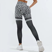 Leopard Print Fitness Pants For Women High Waist Butt Lifting Seamless Leggings Elastic Running Sport Training Yoga Pants Gym Outfits Clothing - WILKYs