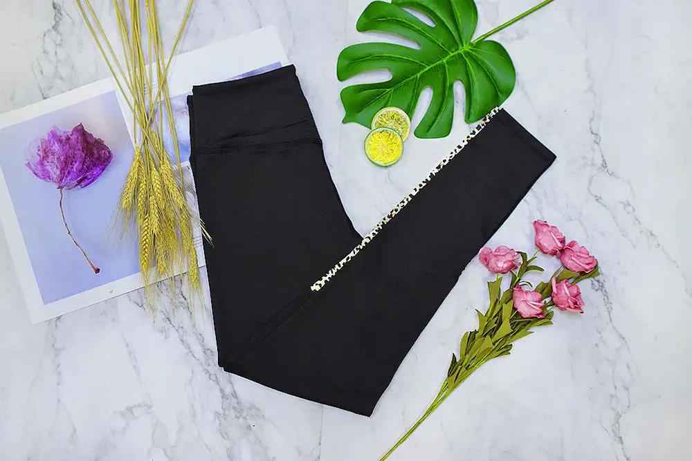 Leopard print yoga set sports yoga fitness set - WILKYs