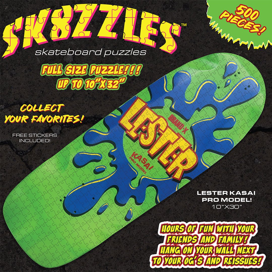 Lester Kasai Sk8zzle Skateboard Puzzle 12"x34" - WILKYs
