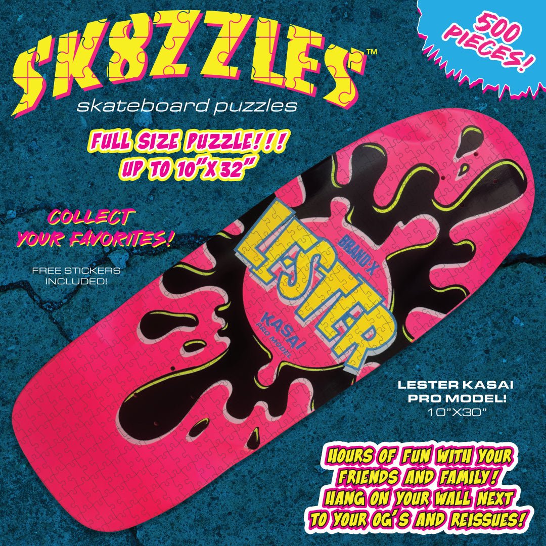 Lester Kasai Sk8zzle Skateboard Puzzle 12"x34" - WILKYs