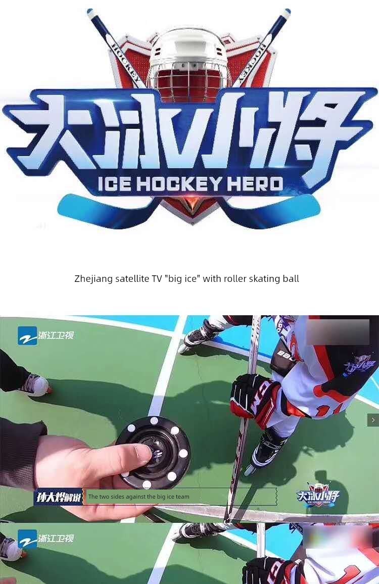 Leyi Roy Real Ice on Land Dry Land Ice Hockey Hockey Hockey Ball Competition Practice Ball Flat Ball Cake - WILKYs