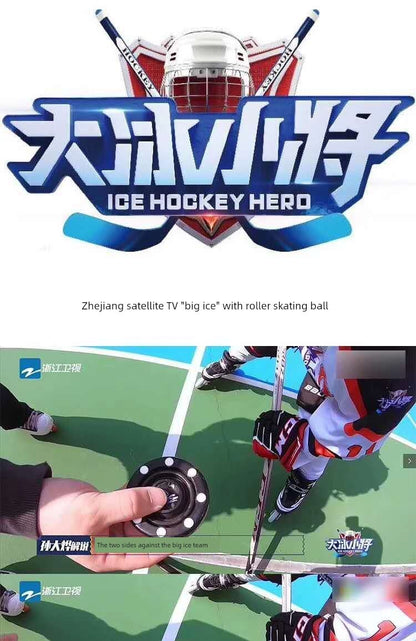 Leyi Roy Real Ice on Land Dry Land Ice Hockey Hockey Hockey Ball Competition Practice Ball Flat Ball Cake - WILKYs