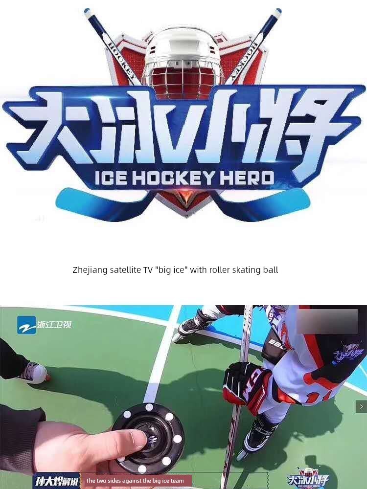 Leyi Roy Real Ice on Land Dry Land Ice Hockey Hockey Hockey Ball Competition Practice Ball Flat Ball Cake - WILKYs