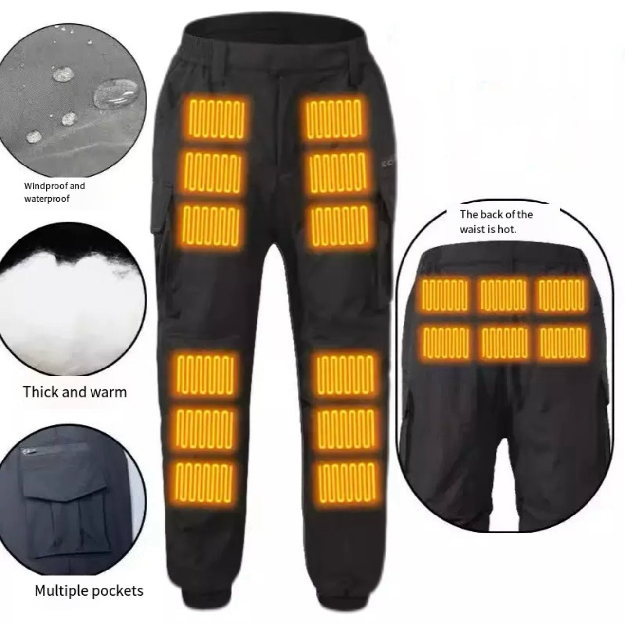 LITEGUEST 18 - Zone Heated Pants for Extreme Cold Riding & Skiing - WILKYs