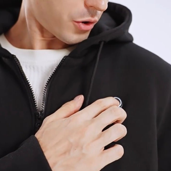 LITEGUEST 5 - Zone USB Heated Hoodie Heated Zip - up Hooded Sweatshirt - WILKYs