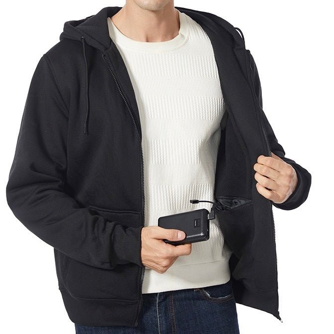 LITEGUEST 5 - Zone USB Heated Hoodie Heated Zip - up Hooded Sweatshirt - WILKYs