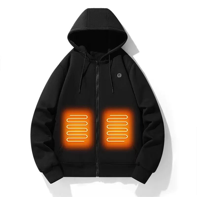 LITEGUEST 5 - Zone USB Heated Hoodie Heated Zip - up Hooded Sweatshirt - WILKYs