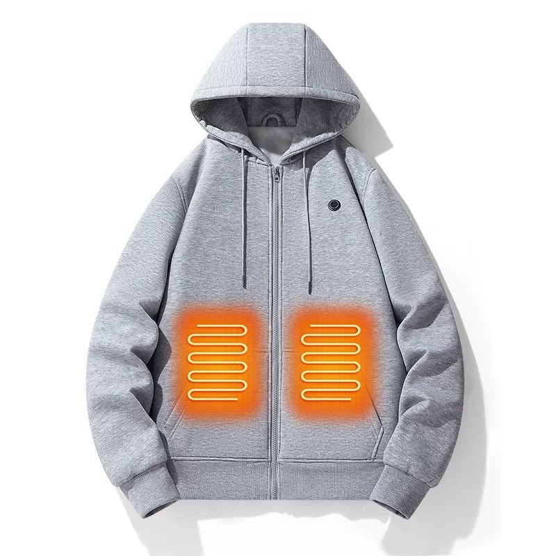 LITEGUEST 5 - Zone USB Heated Hoodie Heated Zip - up Hooded Sweatshirt - WILKYs