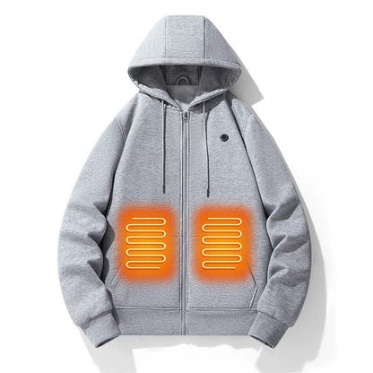 LITEGUEST 5 - Zone USB Heated Hoodie Heated Zip - up Hooded Sweatshirt - WILKYs