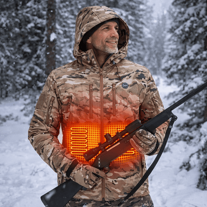 LITEGUEST 7 - Zone Heated Camo Jacket | USB Powered Winter Hunting Gear - WILKYs