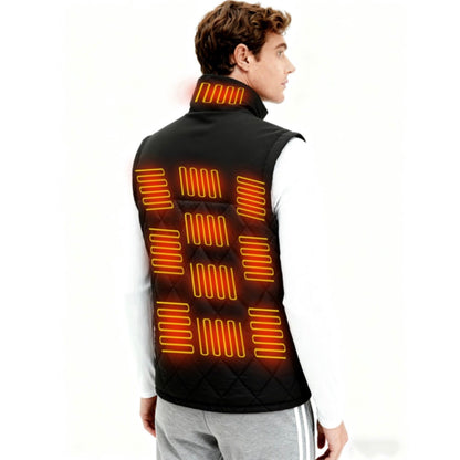 LITEGUEST Dual - Control Heated Vest – 17 - Zone USB Heated Winter Vest - WILKYs