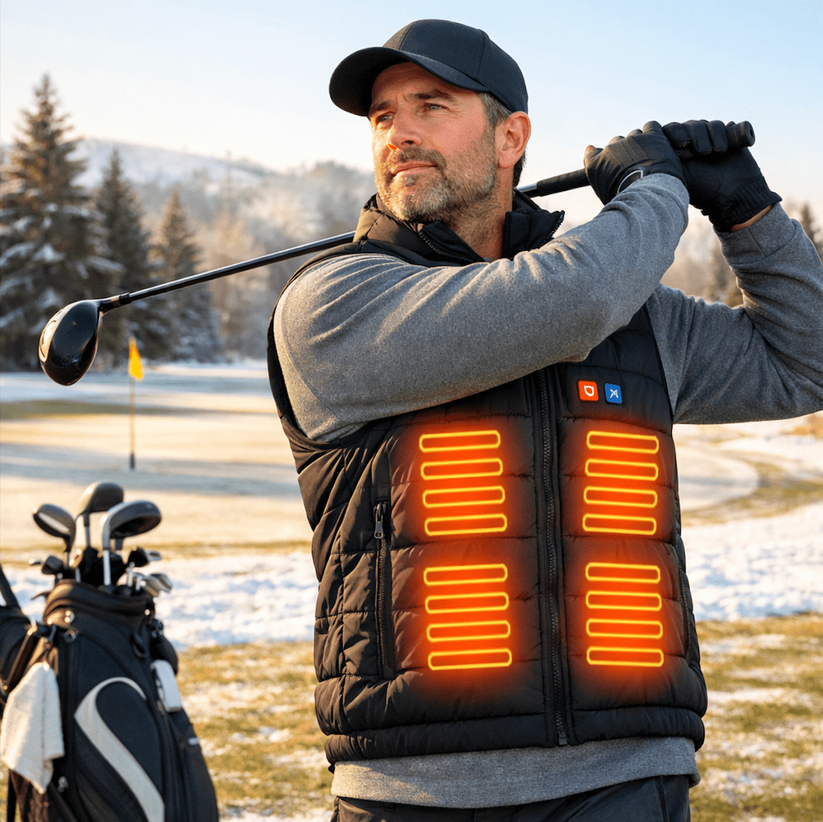 LITEGUEST Dual - Control Heated Vest – 17 - Zone USB Heated Winter Vest - WILKYs