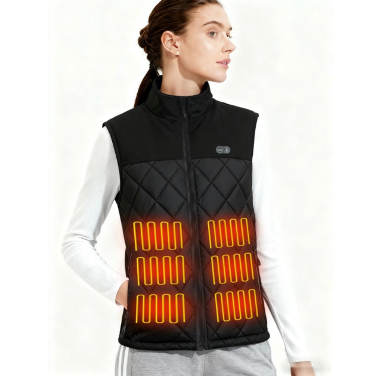 LITEGUEST Dual - Control Heated Vest – 17 - Zone USB Heated Winter Vest - WILKYs