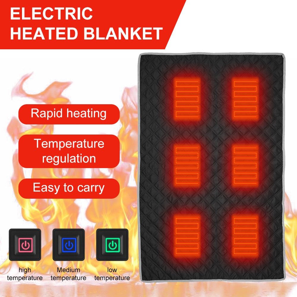 LITEGUEST Heated Camping Blanket – USB Powered Warmth for Outdoors - WILKYs