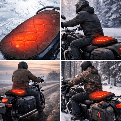 LITEGUEST Heated Motorcycle Seat Cover for Cold Weather Riding - WILKYs