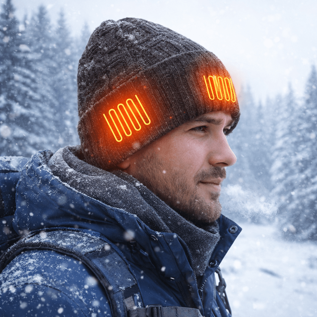 LITEGUEST Heated Thermal Hat – USB - Powered Winter Headgear - WILKYs