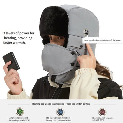 LITEGUEST Heated Trapper Hat – USB Rechargeable Winter Hat for Outdoor - WILKYs