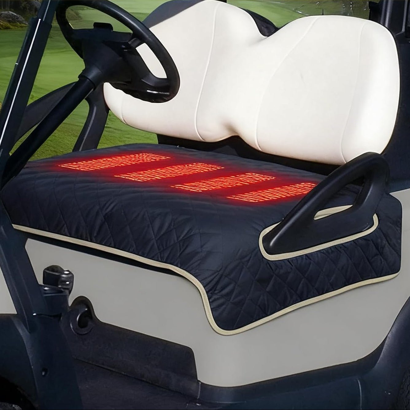 LITEGUEST USB Heated Golf Cart Seat Cushion Winter Warmth Essential - WILKYs