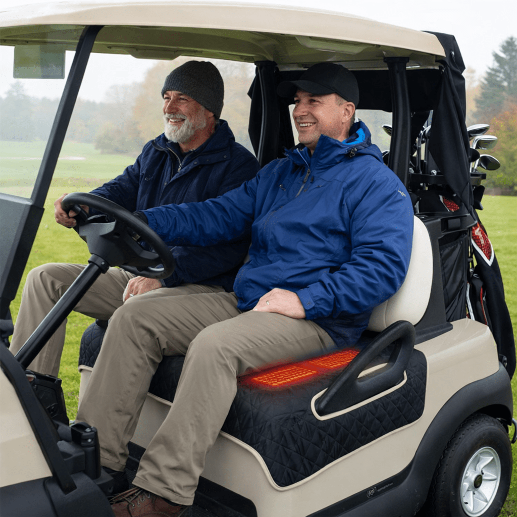LITEGUEST USB Heated Golf Cart Seat Cushion Winter Warmth Essential - WILKYs