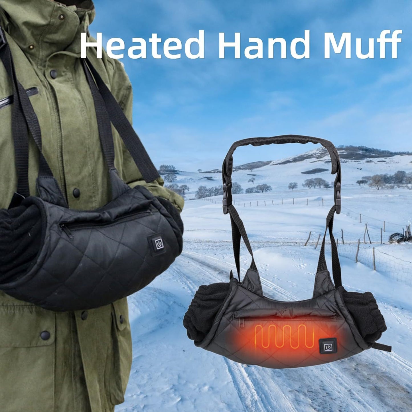 LITEGUEST USB Heated Hand Muff – Winter Outdoor Hand Warmers - WILKYs