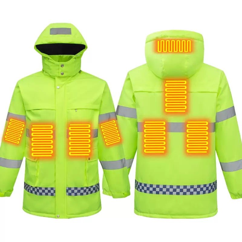 LITEGUEST USB Heated Reflective Waterproof Work Jacket For Winter - WILKYs