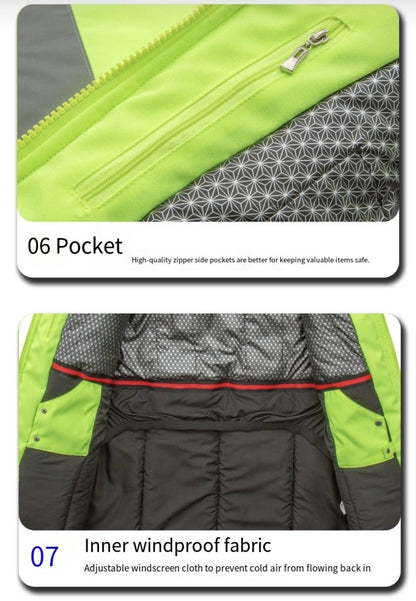 LITEGUEST USB Heated Reflective Waterproof Work Jacket For Winter - WILKYs