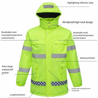 LITEGUEST USB Heated Reflective Waterproof Work Jacket For Winter - WILKYs