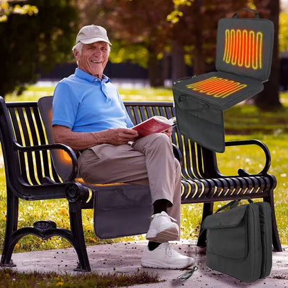 LITEGUEST USB Heated Stadium Seat Cushion – Warm Comfort on Bleachers - WILKYs
