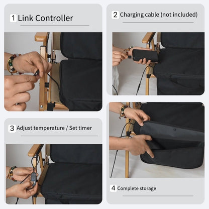 LITEGUEST USB Heated Stadium Seat Cushion – Warm Comfort on Bleachers - WILKYs