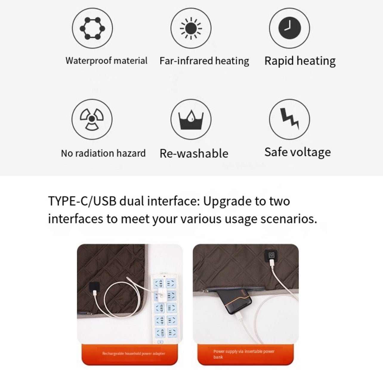 LITEGUEST USB Heated Stroller Seat Pad – Winter Baby Seat Warmer - WILKYs